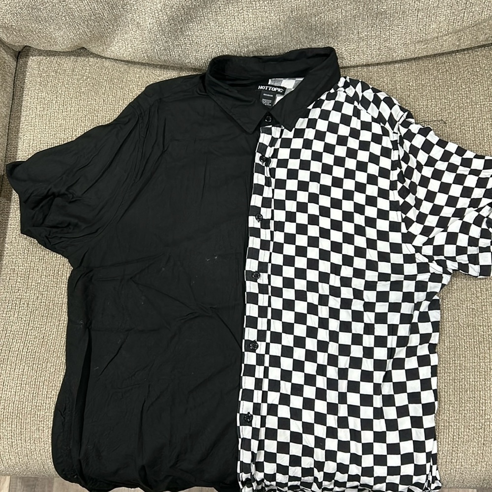 Hot Topic checkerboard blouse